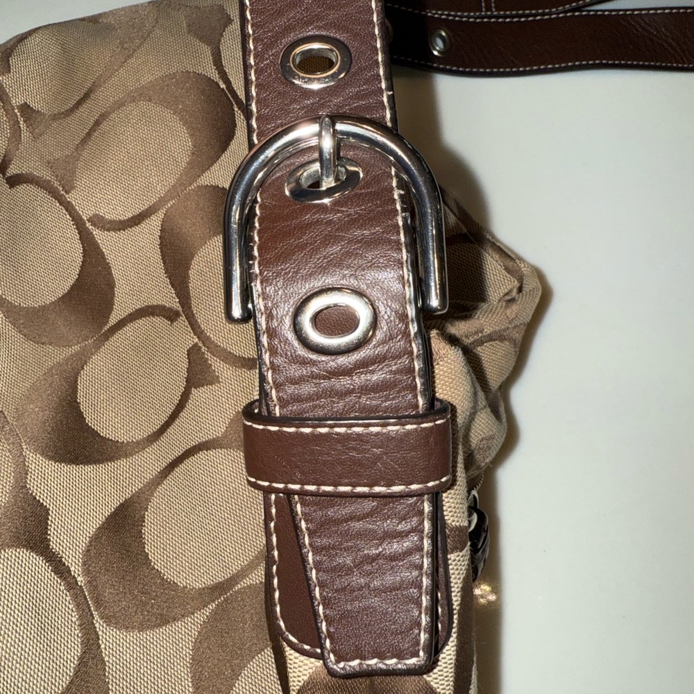 Coach Signature Jacquard Swingpack Crossbody Shoulder - Picture 4 of 6